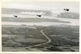 Ariel Photo: Three Aircraft Over Roadway