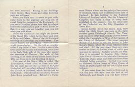 Document: A Day in Edinburgh Booklet
