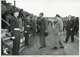 Photo: Duke of Edinburgh Greets Civilians in Bleachers