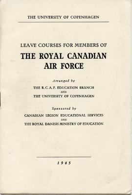 Document: Leave Course for Members of RCAF - Cover