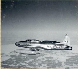Photo: Patrick in a T-33