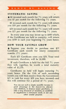 Document: War Savings Certificate Pamphlet - Page 6