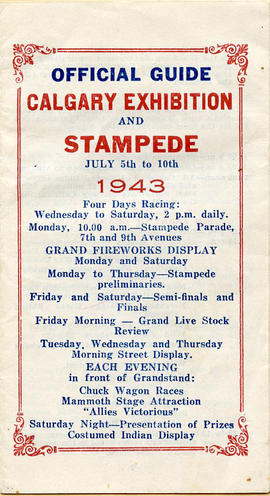 Document: Calgary Exhibition and Stampede Schedule - Cover