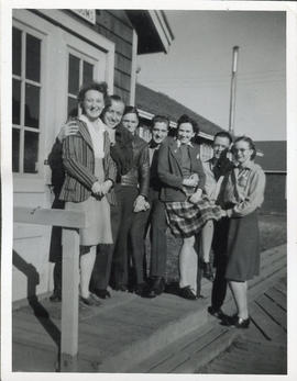 Photo: Group Photo of RCAF Personnel in Civilian Clothing - 1