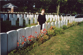 Photo: War Graves in Summer with Woman