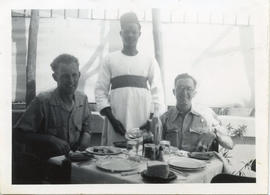 Photo: Two RCAF Personnel at Restaurant