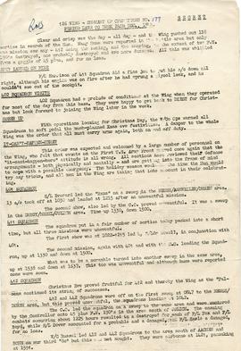 Document: 126 Wing - Summary of Operations - 1