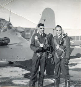 Photo: D.D. Bergie with Fellow RCAF Student