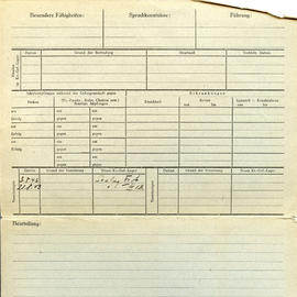 Document: YMCA POW Wartime Log - Personal Record