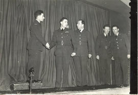 Photo: RCAF Personnel on a Stage