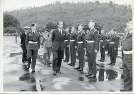 Photo: Duke of Edinburgh Inspecting RCAF Servicemen