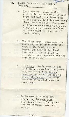 Document: Headdress