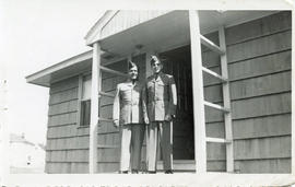 Photo: D.D. Bergie with Father on Porch