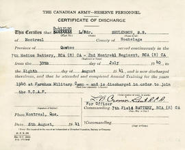 Document: RCA Certificate of Discharge