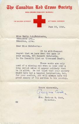 Document: Red Cross Letter