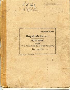 Document: Royal Air Force Note Book - Cover