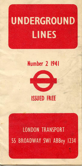 Document: London Underground Pamphlet - Cover