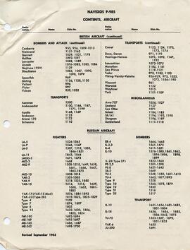 Document: Navexos Aircraft List - Page 3