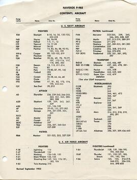 Document: Navexos P-985 Aircraft List - Page 1