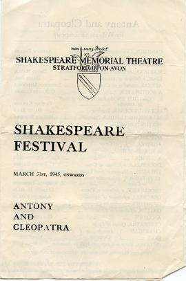 Document: Shakespeare Fesitval Pamphlet - Page 1