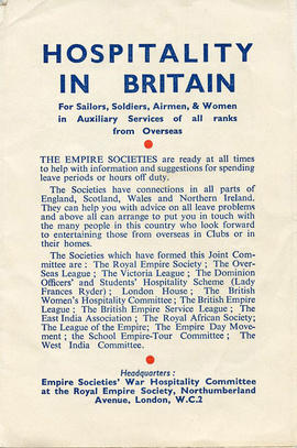 Document: Hospitality in Britain Booklet - Cover