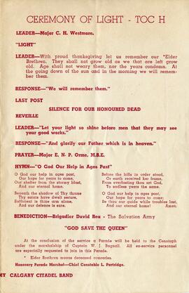 Document: Remembrance Day Service Pamphlet - Page 3