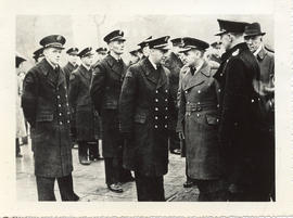 Photo: E.A. McNab Speaking with Army Personnel