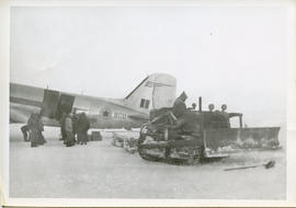 Photo: Arctic Scenery with DC-3 Aircraft and Snow Plow