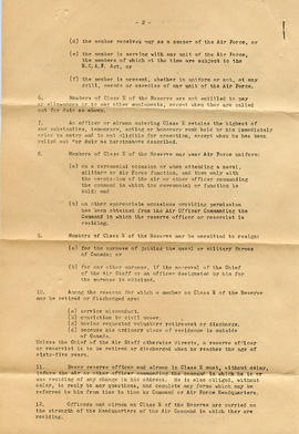 Document: RCAF Reserve General Section Booklet - Page 2