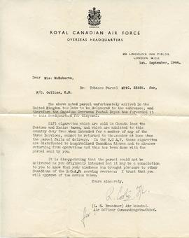 Document: Overseas Headquarters Letter