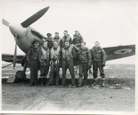 Photo: Airmen in Front of Spitfire