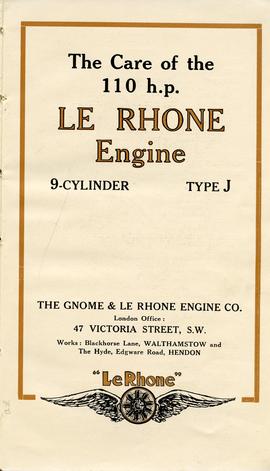 Document: LeRhone 110 Instruction Booklet - Front