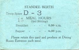 Document: Train Ticket Meal Card