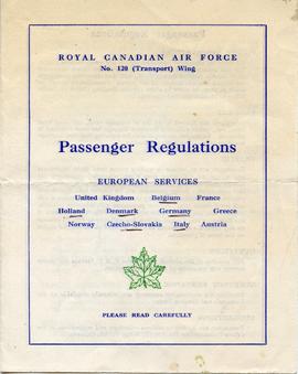 Document: Passenger Regulations Booklet - Cover