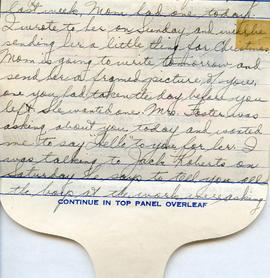 Document: YMCA POW Wartime Log - Letter Home