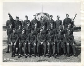 Photo: RCAF Cadets in front of Avro Anson