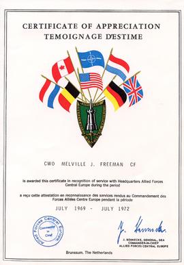 Document: Certificate of Appreciation